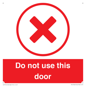Do not use this door